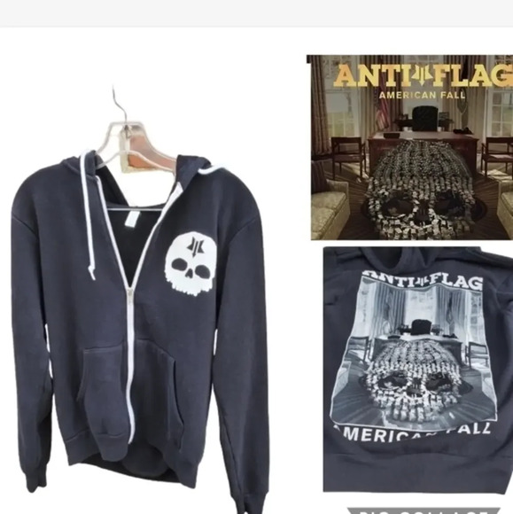 Bella Canvas Skull hoodie M..L - Picture 1 of 8